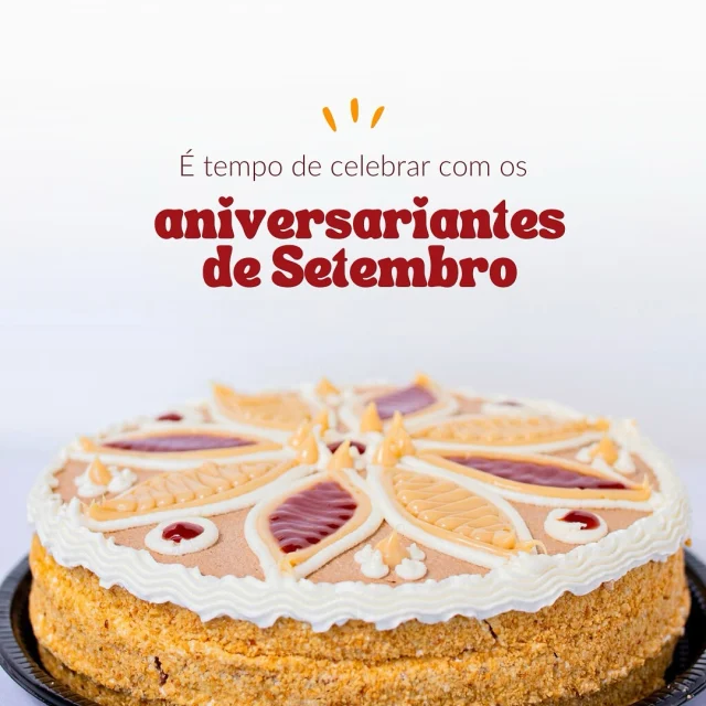 Setembro chegou e muitas festinhas estão por vir! 💛

Festa com bolo mantendo a tradição ou a opção é fazer diferente com aquela torta gostosa? 

Desejamos muitas alegrias e boas celebrações para os aniversariantes, viva! 🎉 ✨